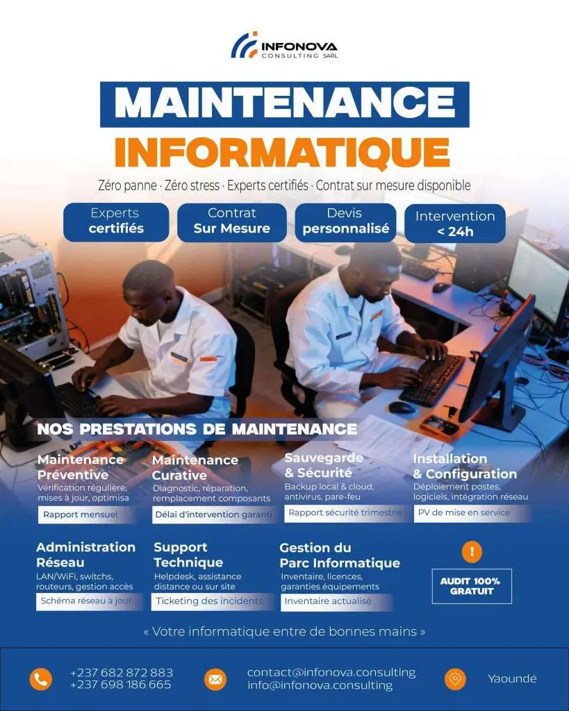 Maintenance Informatique — Zéro panne, zéro stress, votre informatique entre de bonnes mains